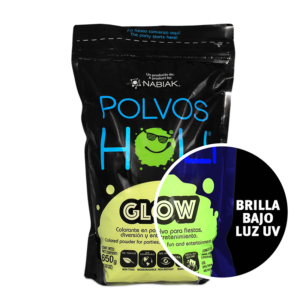 Polvos Holi 650 grs. amarillo neón