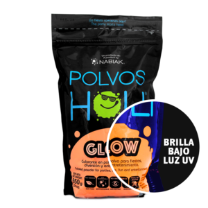 Polvos Holi 650 grs. naranja neón